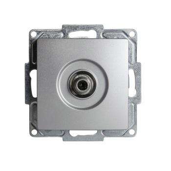 Gunsan Visage Sat Steckdose TV Antennendose F Stecker Silber